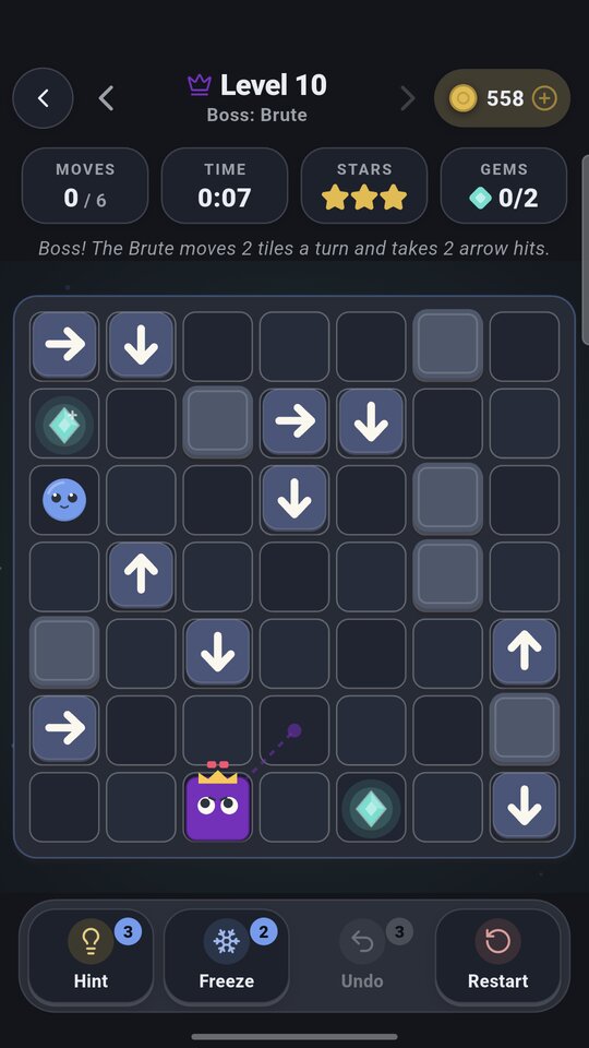 Boss level in the Midnight theme